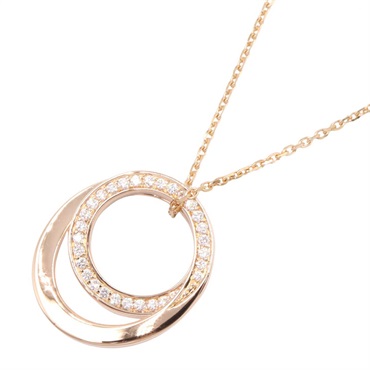 CARTIER Etincelle Diamond Necklace Pendant 18KRG Pink Rose Gold Clear Used Women