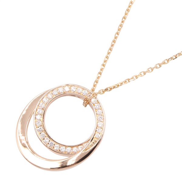 CARTIER Etincelle Diamond Necklace Pendant 18KRG Pink Rose Gold Clear Used Women