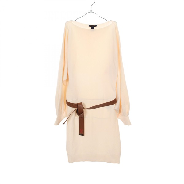 LOUIS VUITTON Dress RW191A LNG FGKD93 wool White Used Women size S