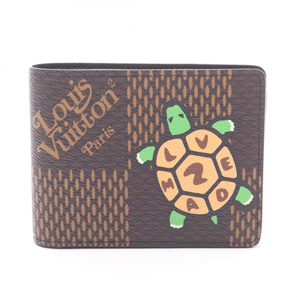 LOUIS VUITTON NIGO Portefeuille Multiple Bi-fold wallet purse N60396 Damier G LV