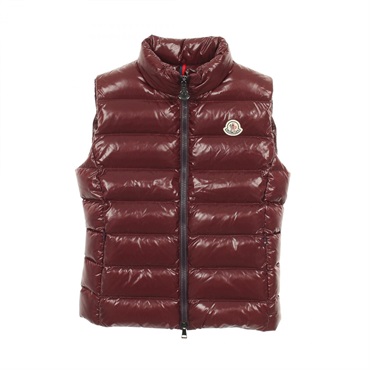 MONCLER GHANY Down vest #0 Nylon Bordeaux Used Women
