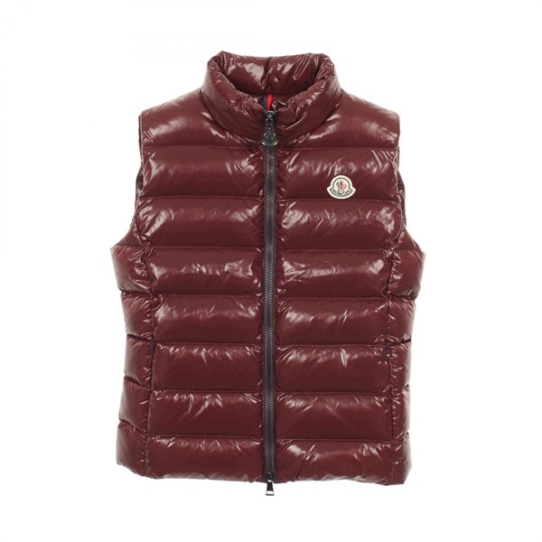 MONCLER GHANY Down vest #0 Nylon Bordeaux Used Women