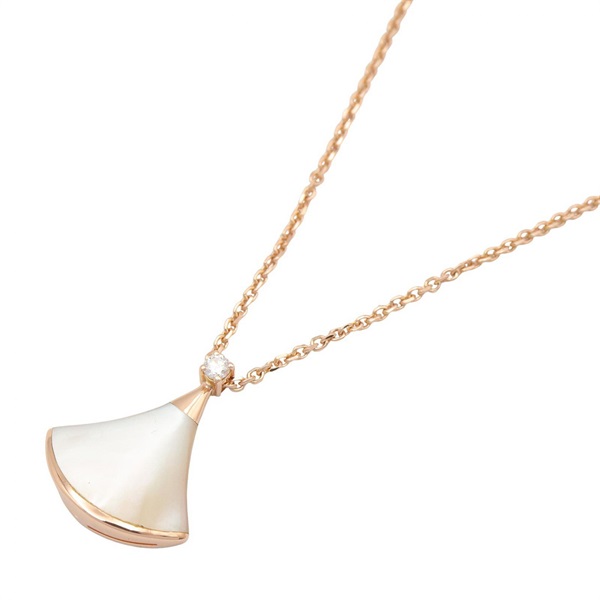 BVLGARI Diva Dream Necklace 18KPG Pink Rose Gold Mother of pearl Used women