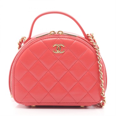 CHANEL Matelasse Hand Shoulder Bag AP3088 Lambskin  sheep leather Pink Used GHW