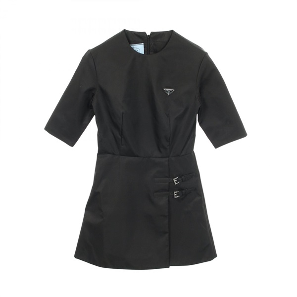 PRADA Re-Nylon Dress Nylon Black #36 Used Women
