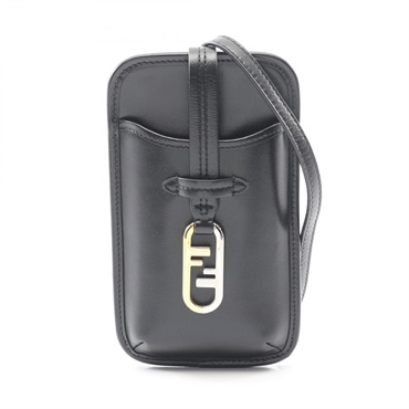 FENDI O'Lock Zucca Phone case holder Shoulder Crossbody Bag 7AS131-AHMO Used