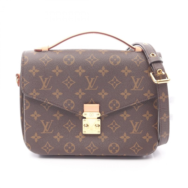 LOUIS VUITTON Pochette Metis MM Shoulder Handbag M44875 Monogram Brown Used LV