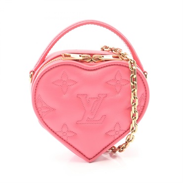 LOUIS VUITTON Pop My Heart Bubble Gram Shoulder Handbag M81893 Leather Pink used
