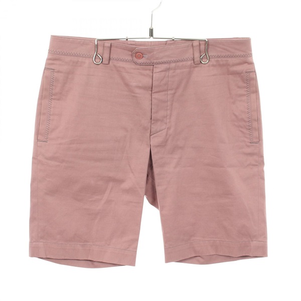 HERMES short Pants 21-5420 cotton Brown #42 Used mens