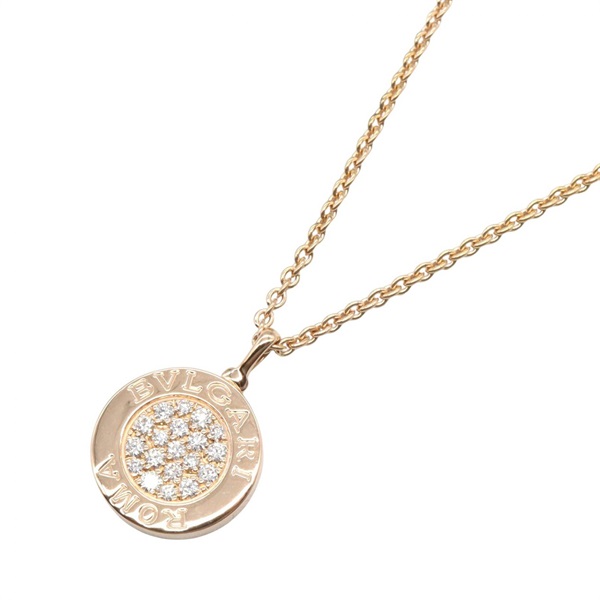BVLGARI Bvlgari Bvlgari Necklace Diamond Onyx 18KRG Pink Rose Gold Used Women