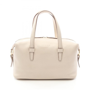 LOEWE Hand Tote Bag leather Beige Used Women