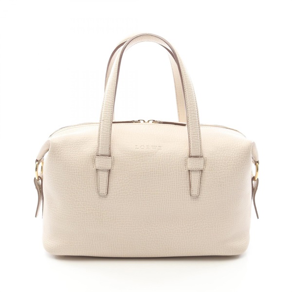 LOEWE Hand Tote Bag leather Beige Used Women