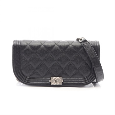 CHANEL Boy Chanel Phone Holder chain crossbody Shoulder Bag AP3174 Calfskin SHW