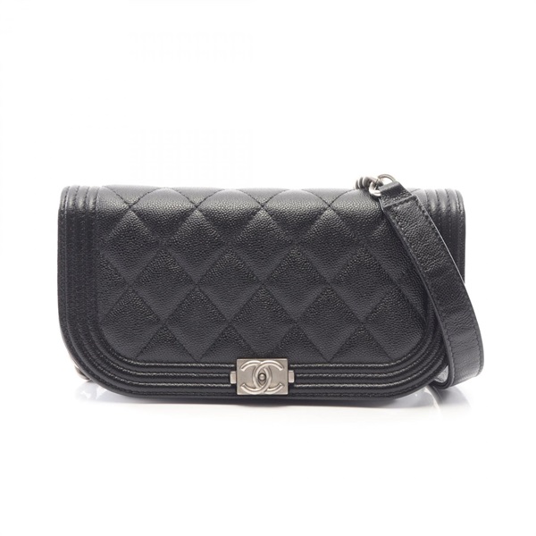 CHANEL Boy Chanel Phone Holder chain crossbody Shoulder Bag AP3174 Calfskin SHW