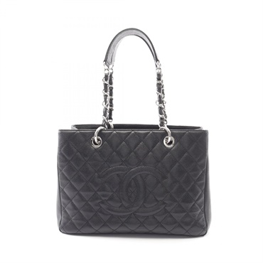 CHANEL Matelasse Grand Shopping GST Tote chain shoulder Bag A50995 Calfskin GHW