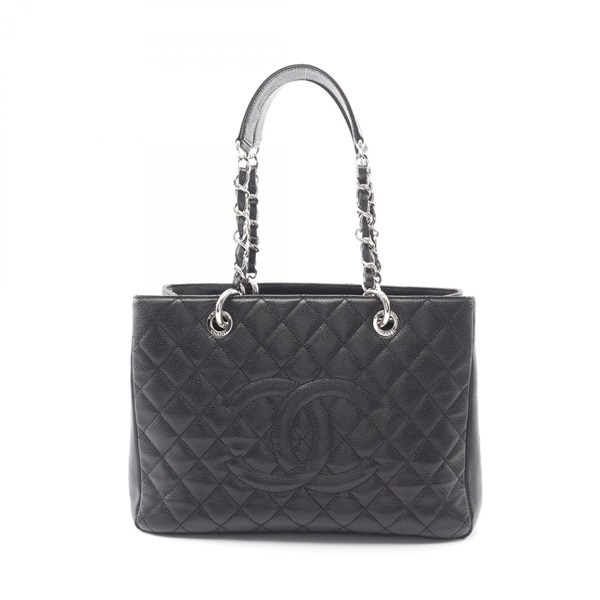 CHANEL Matelasse Grand Shopping GST Tote chain shoulder Bag A50995 Calfskin GHW