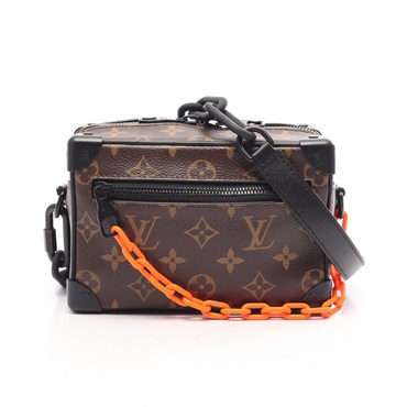 LOUIS VUITTON Mini Soft Trunk Shoulder Bag M44480 canvas leather Brown Black LV