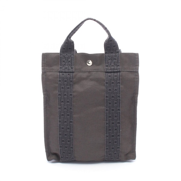 HERMES Herline Ad PM Rucksack Backpack canvas Gray Used Women SHW