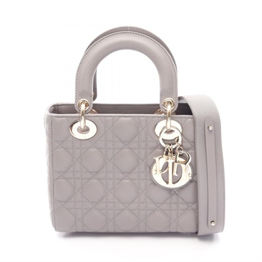 Christian Dior LADY DIOR MY ABCDIOR Small Cannage crossbody tote Handbag leather