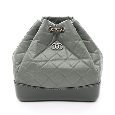 CHANEL Gabrielle Small Combination HW Rucksack Backpack A94485 leather GN Used
