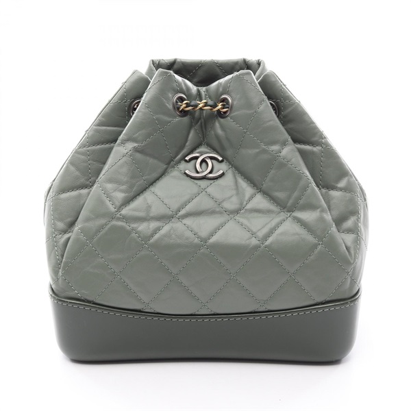 CHANEL Gabrielle Small Combination HW Rucksack Backpack A94485 leather GN Used
