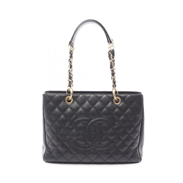 CHANEL Matelasse Grand Shopping GST Tote chain shoulder Bag A50995 Calfskin GHW