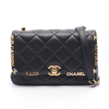 CHANEL Matelasse Mini Flap Chain Shoulder Crossbody Bag AS3731 leather GHW Used