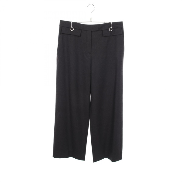 HERMES Pants pt610 wool Gray Used Women size 38
