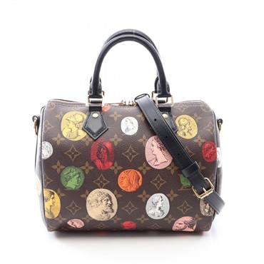 LOUIS VUITTON FORNASETTI Speedy Bandouliere 25 Crossbody Handbag M45910 canvas