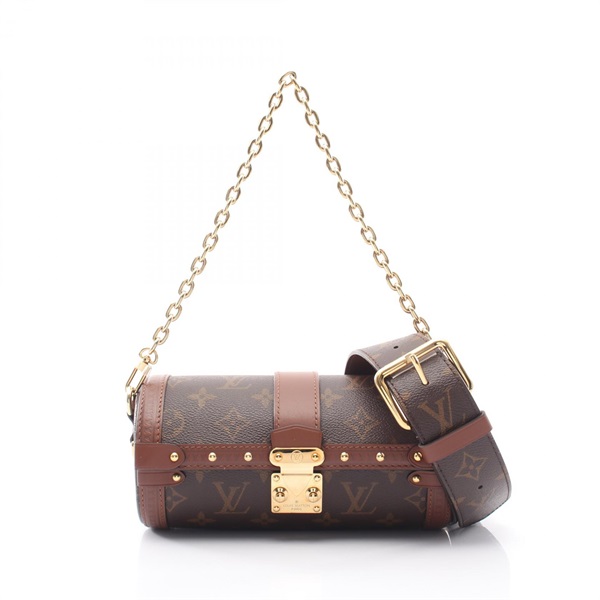 LOUIS VUITTON Papillon Trunk Chain Crossbody Handbag M57835 Monogram canvas Used