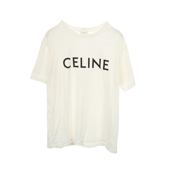 CELINE Loose T-shirt Tops 2X681671Q cotton White Used mens size M