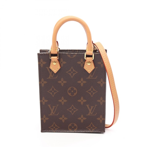 LOUIS VUITTON Petite Sac Plat shoulder crossbody Handbag M69442 Monogram leather