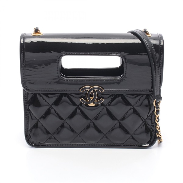 CHANEL Matelasse Top Handle Mini Flap Bag Chain Shoulder Handbag AS4025 B10887