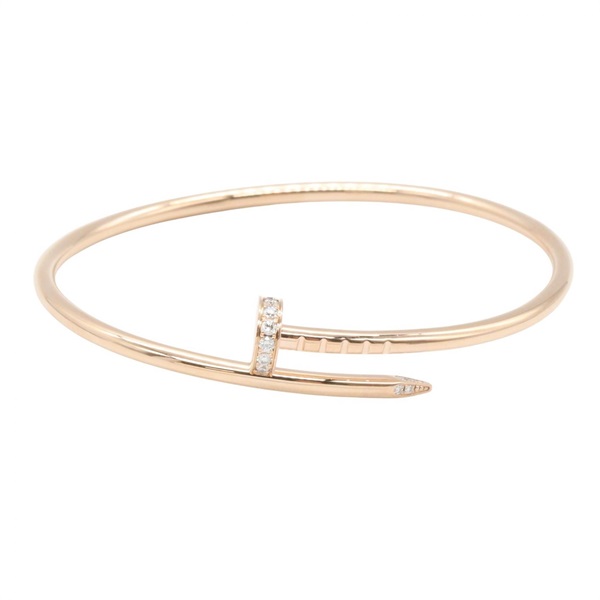 CARTIER Juste un Clou SM Diamond Bracelet B6066115 18KRG Pink Rose Gold Women