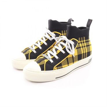 Christian Dior WALK'N'DIOR High Top Check Sneakers #38 1/2 KCK341TKT56X385 Used