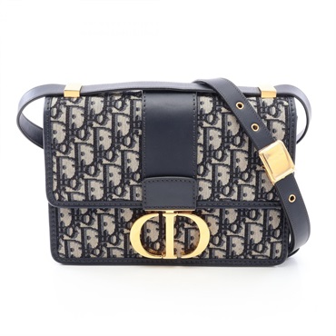 Christian Dior 30 MONTAIGNE Oblique Shoulder Crossbody Bag M9203UMOS canvas Used