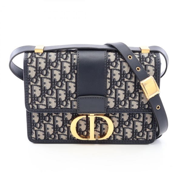 Christian Dior 30 MONTAIGNE Oblique Shoulder Crossbody Bag M9203UMOS canvas Used