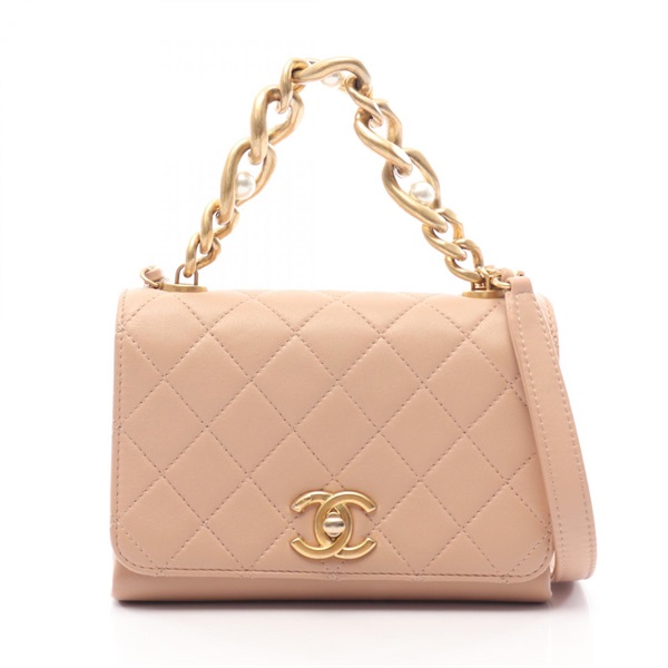 CHANEL Mini Matelasse Antique GHW Chain Crossbody Shoulder Bag AS2638 leather CC