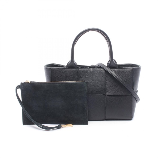 BOTTEGA VENETA Mini Arco shoulder crossbody Tote Bag 709337 leather Black Used
