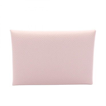 HERMES Calvi duo coin purse wallet B Epsom leather mauve pale Used Women SHW