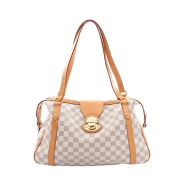 LOUIS VUITTON Stresa PM Shoulder Bag N42220 Damier Azur canvas leather Used LV