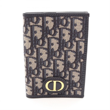 Christain Dior 30 MONTAIGNE Oblique Jacquard Passport Holder S2353UTZQ_M928 navy