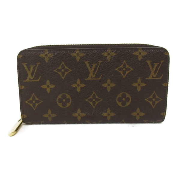 LOUIS VUITTON Zippy wallet around long purse M60017 Monogram canvas Brown Used