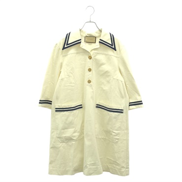 GUCCI Cotton Dress 691890 Cotton White #40 Used Women