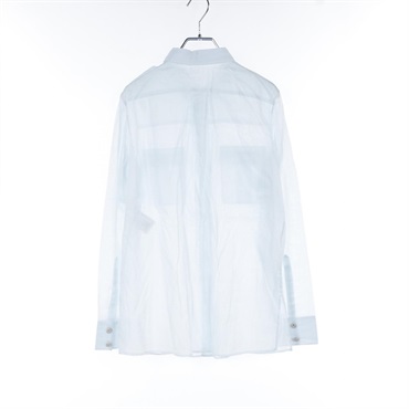 CHANEL COCO Mark button Long sleeve shirt P40014 cotton Blue Used Women size 38