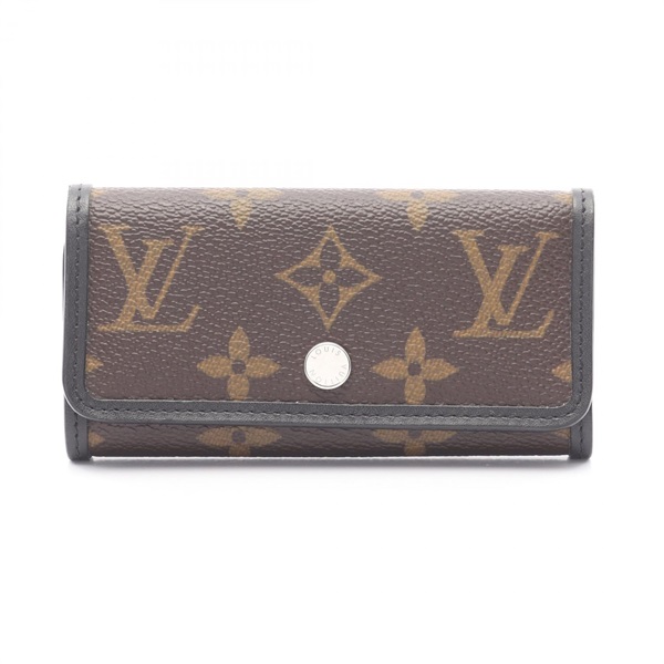 LOUIS VUITTON Multicles 6 key holder M60165 Monogram macassar Black Used mens LV