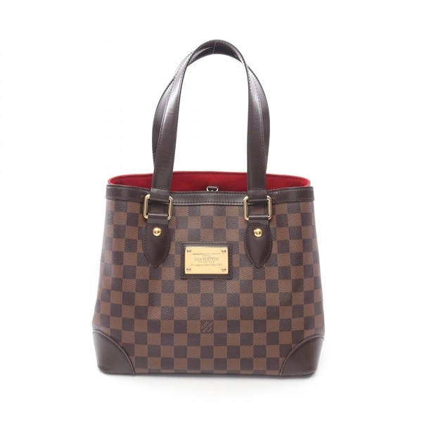 LOUIS VUITTON Hampstead PM Tote Bag N51205 Damier canvas Brown Ebene Used Women