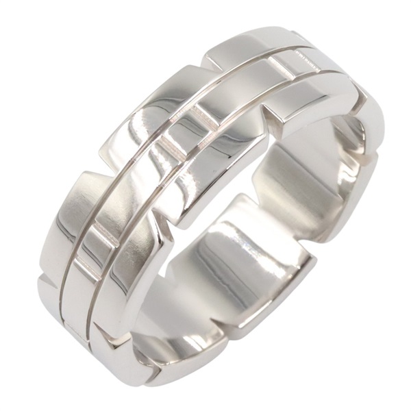 CARTIER Tank francaise Ring 18KWG White Gold Used unisex US size 9.5 #61