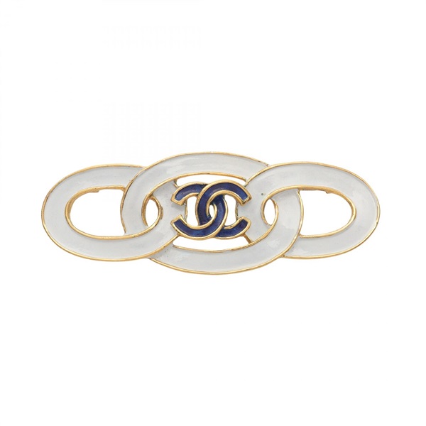 CHANEL COCO Mark Brooch pin Gold Plated Used Women CC