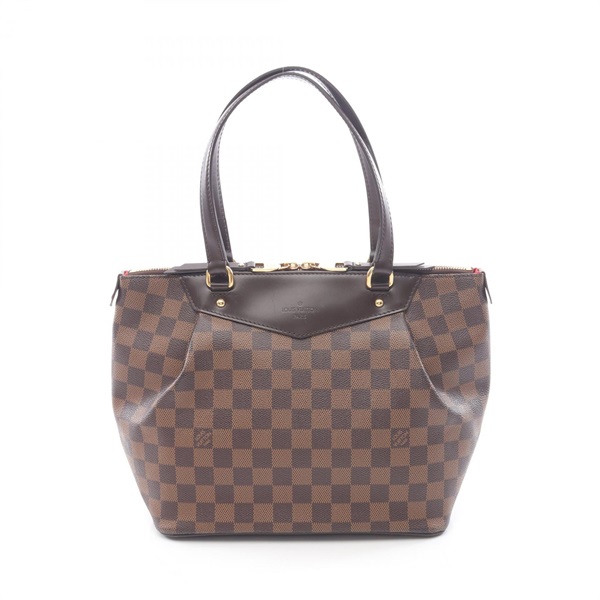 LOUIS VUITTON Westminster PM Tote hand Bag N41102 Damier leather Ebene Used LV